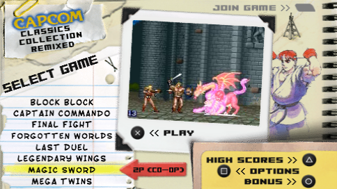 Capcom Classics Collection Remixed screenshot 4 for PSP